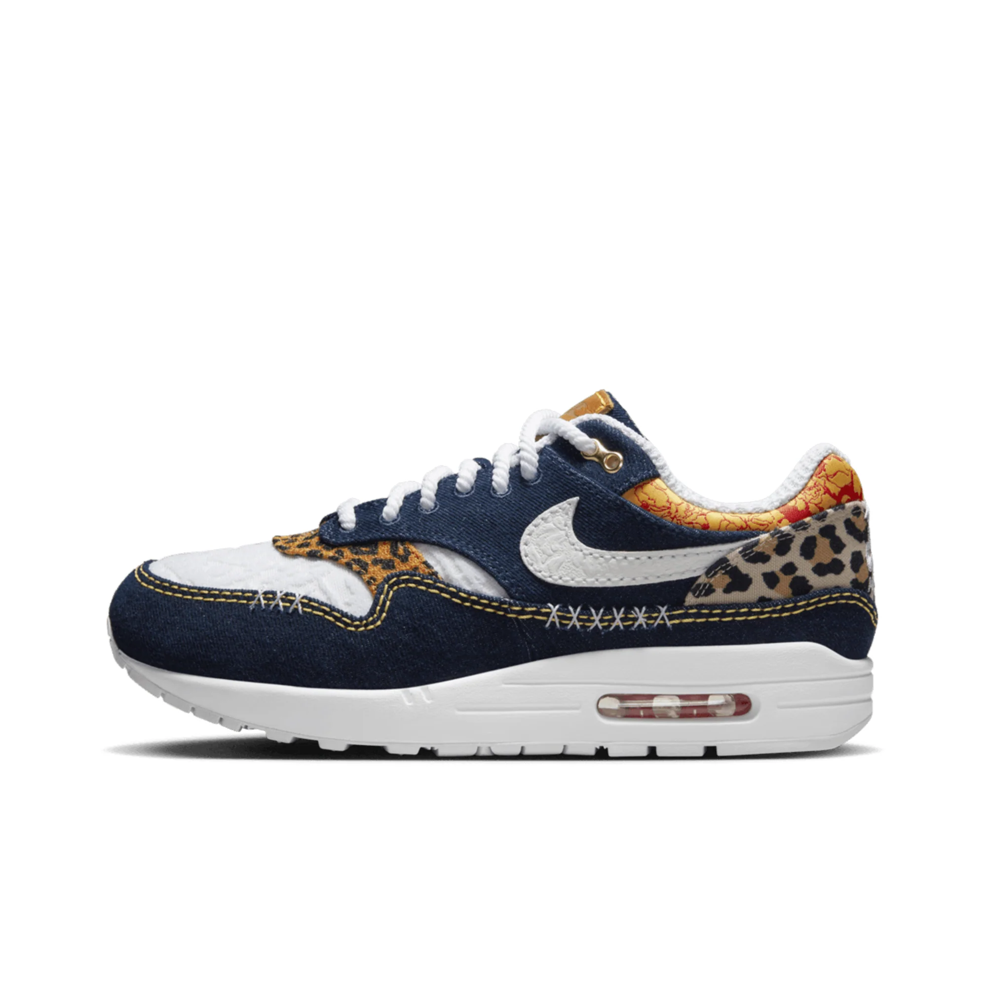 Nike Air max 1 premium denim leopard