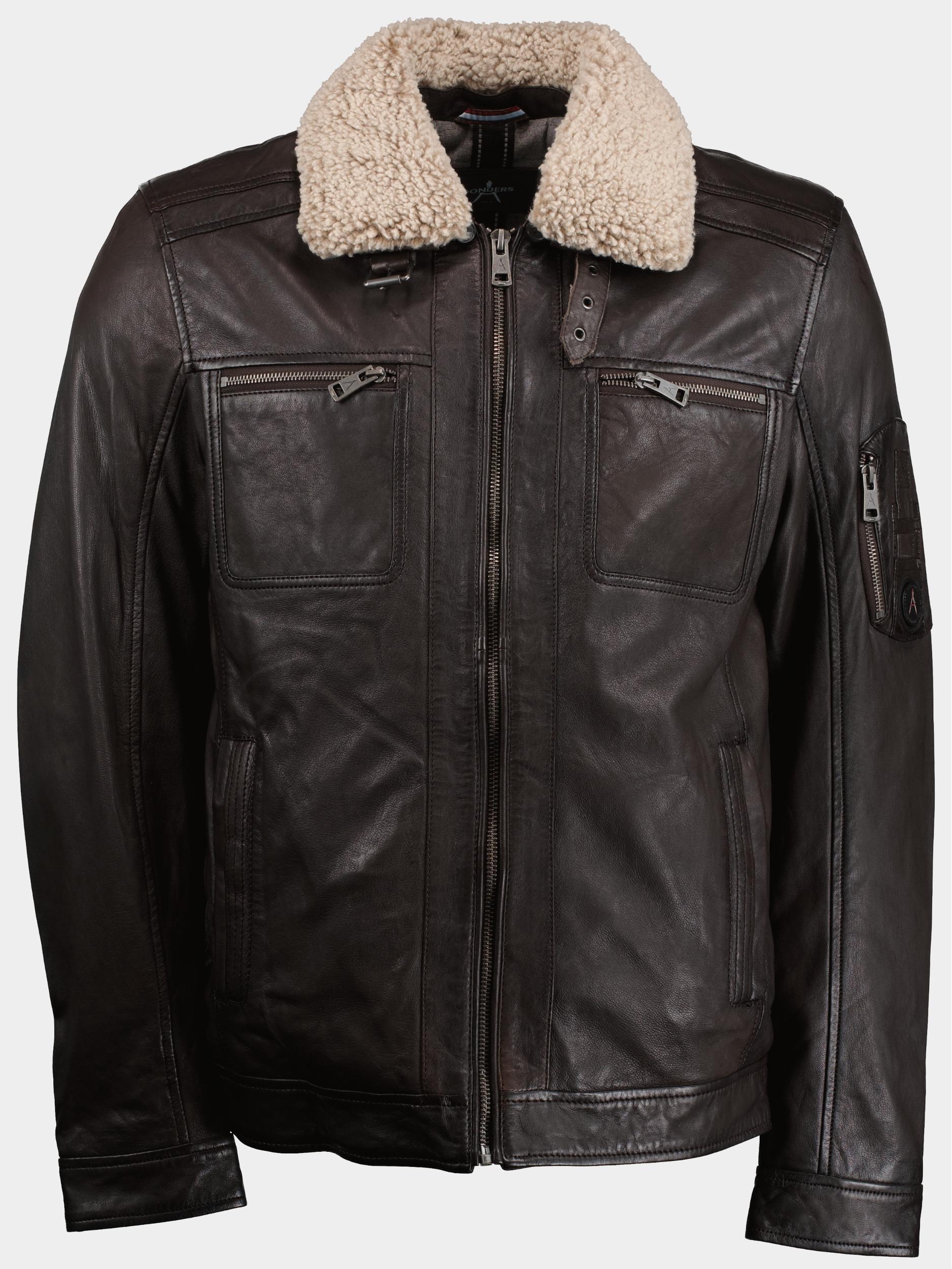 Afbeelding van DNR Lederen jack leather jacket 52427/580