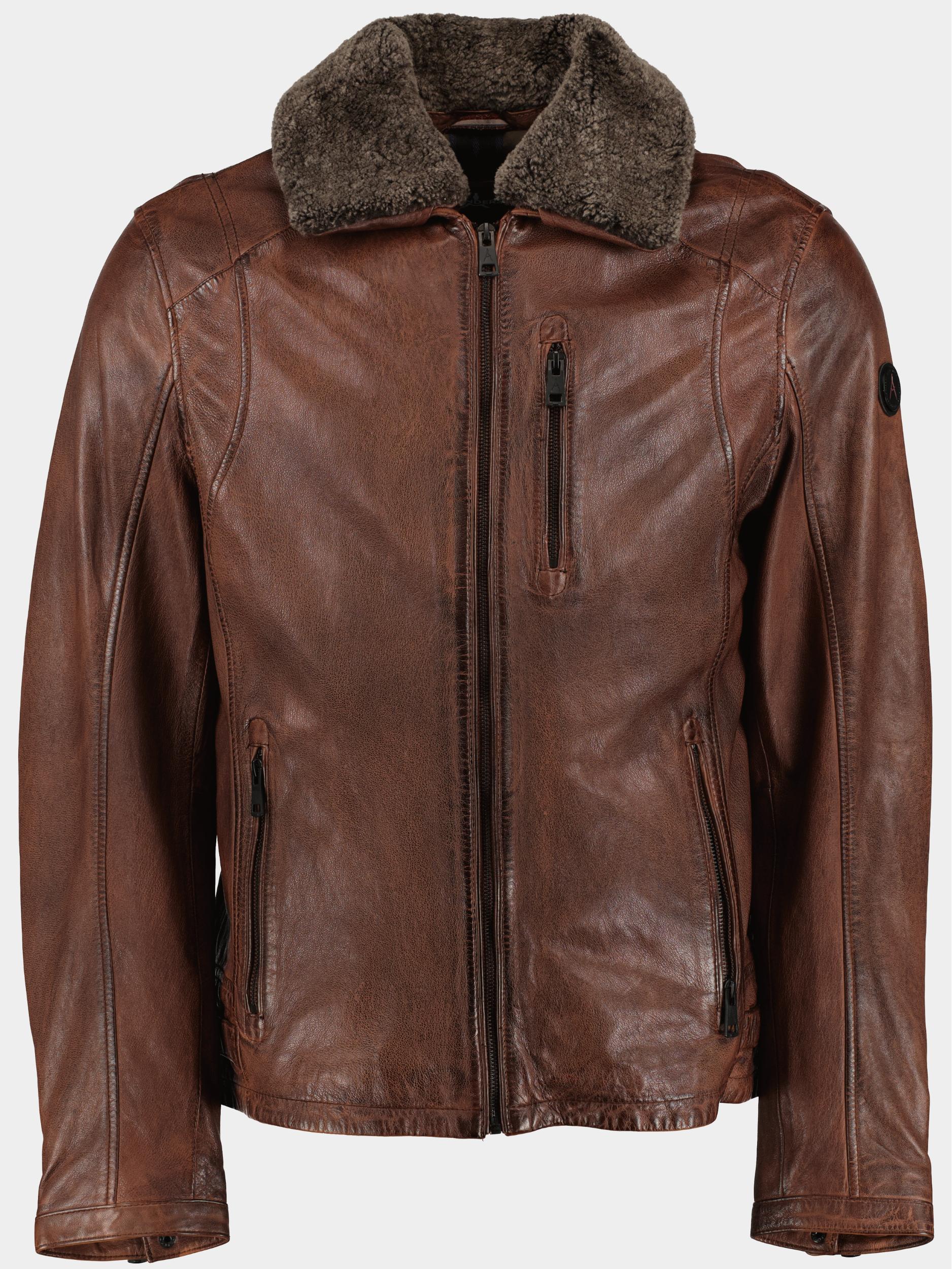 Afbeelding van DNR Lederen jack kleur toevoegen leather jacket 52196.3/460