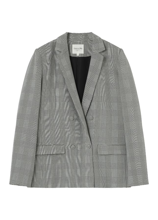 Afbeelding van Grace & Mila Geruite blazer leontine