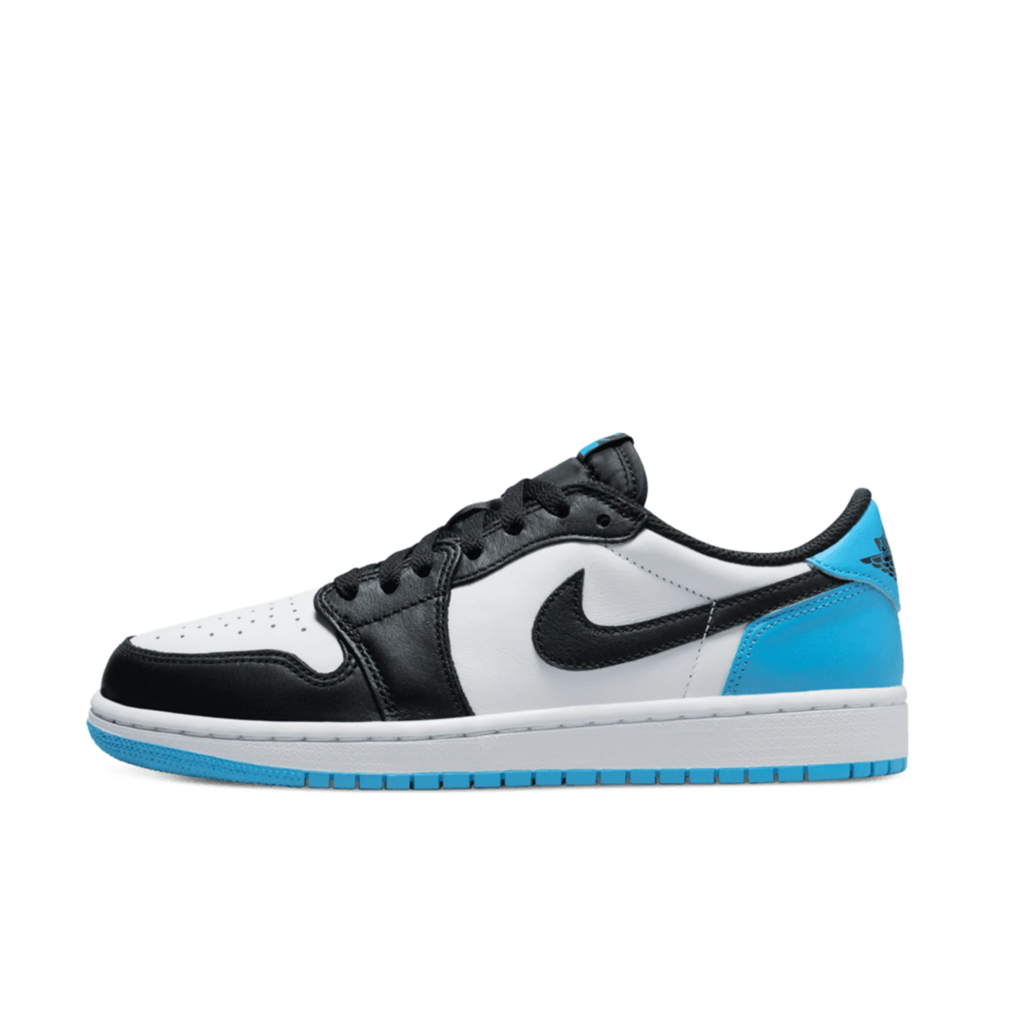 Nike Air jordan 1 low black dark powder blue (w)