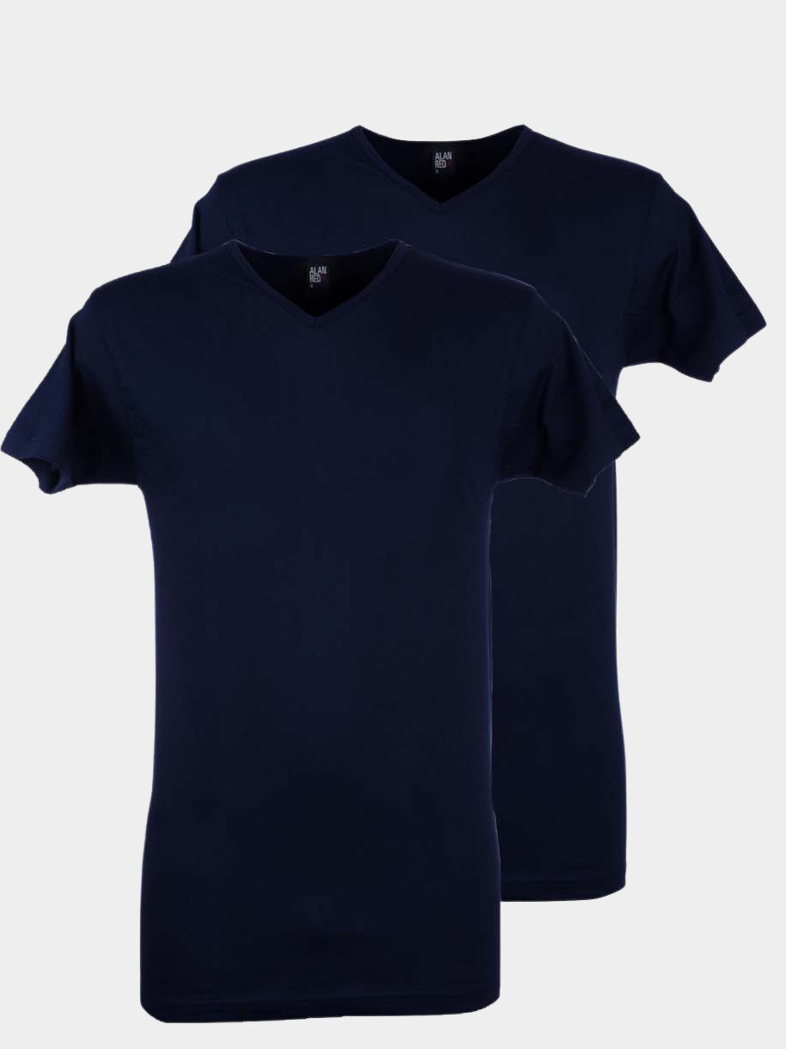Afbeelding van Alan Red T-shirt vermont navy v-hals 2-pack 6671.2/06