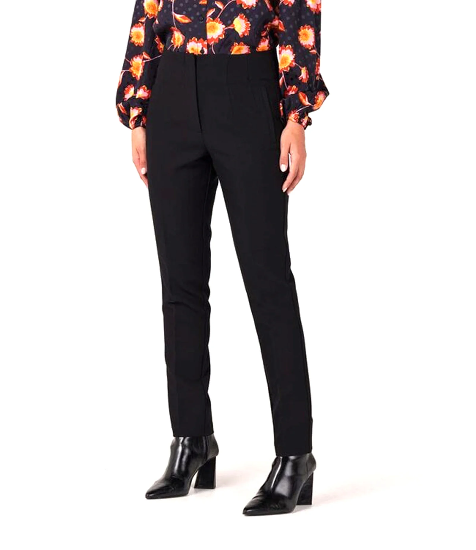 Jansen Amsterdam Wq440 woven pants high waisted isa black