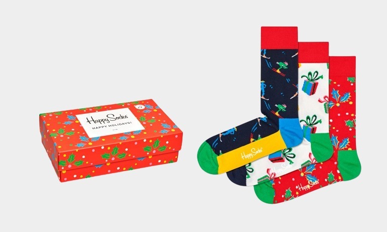 Afbeelding van Happy Socks Cadeaubox sokken playing holiday gift box xmas08/6500