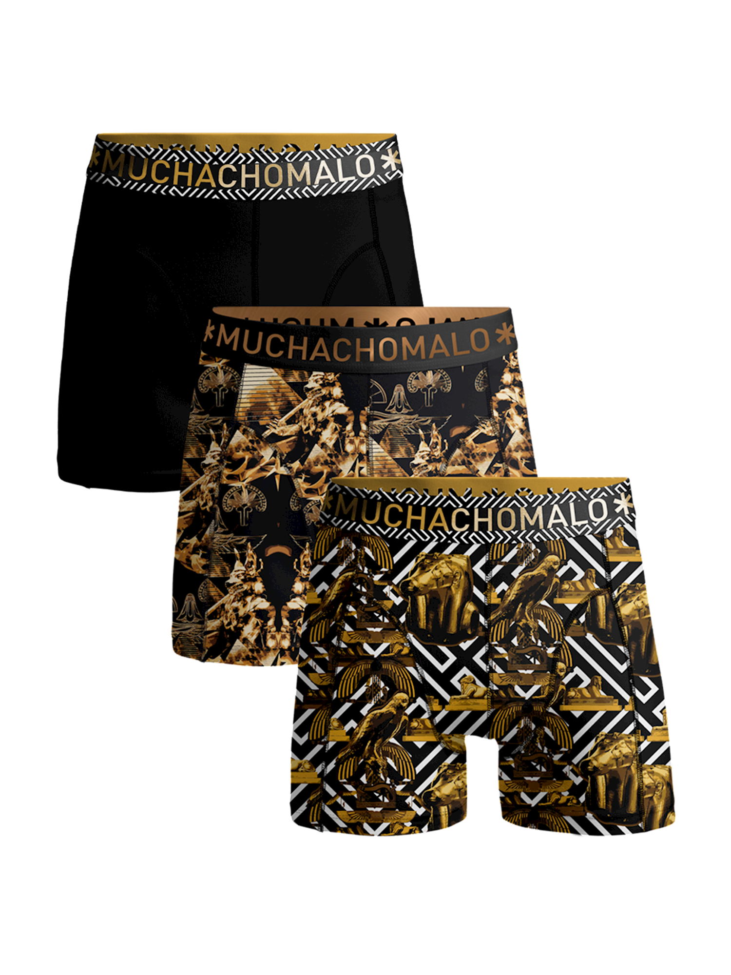 Afbeelding van Muchachomalo Jongens 3-pack boxershorts myth egypt