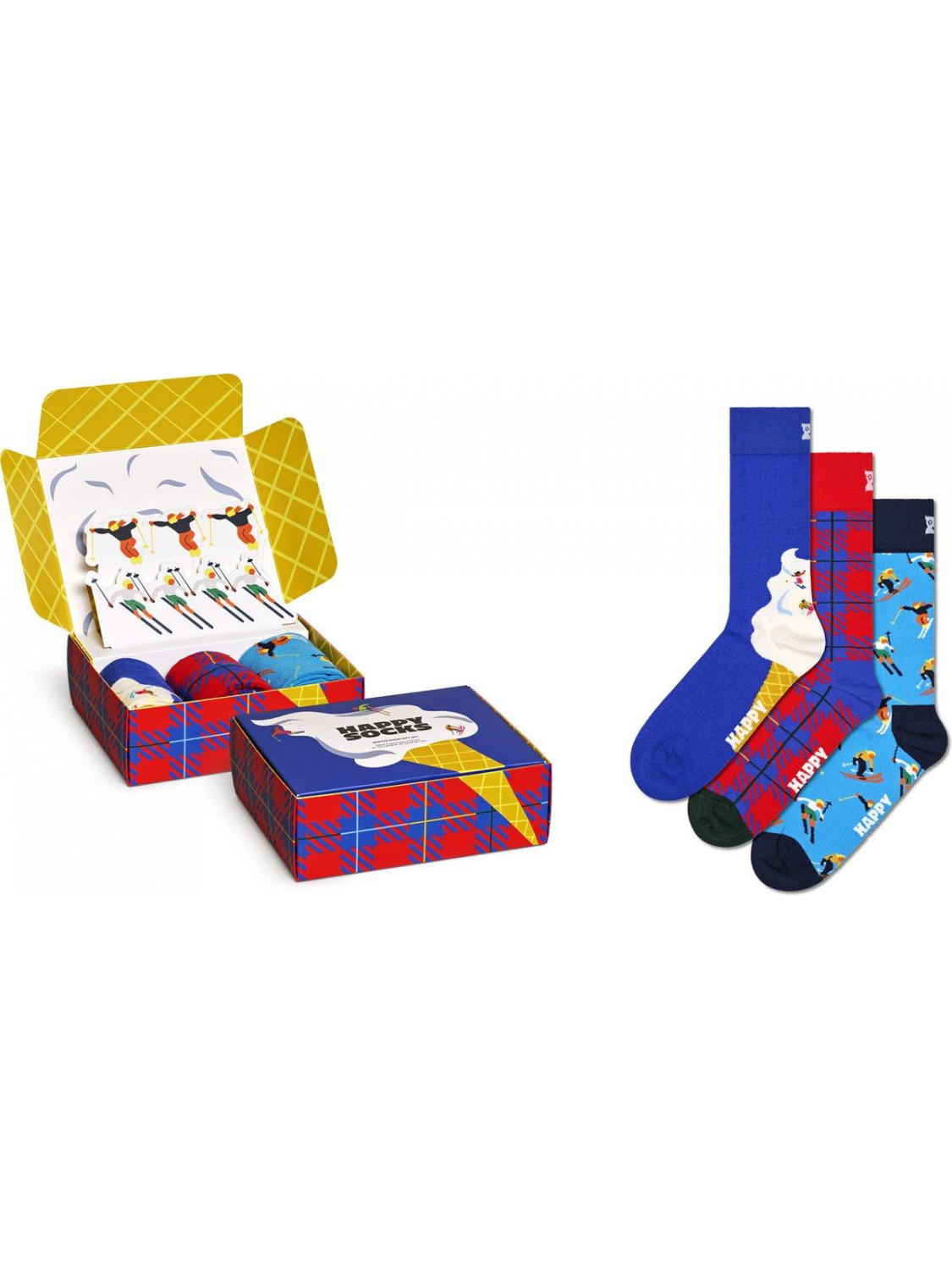 Afbeelding van Happy Socks P000333 3-Pack Downhill Skiing Socks Gift Set