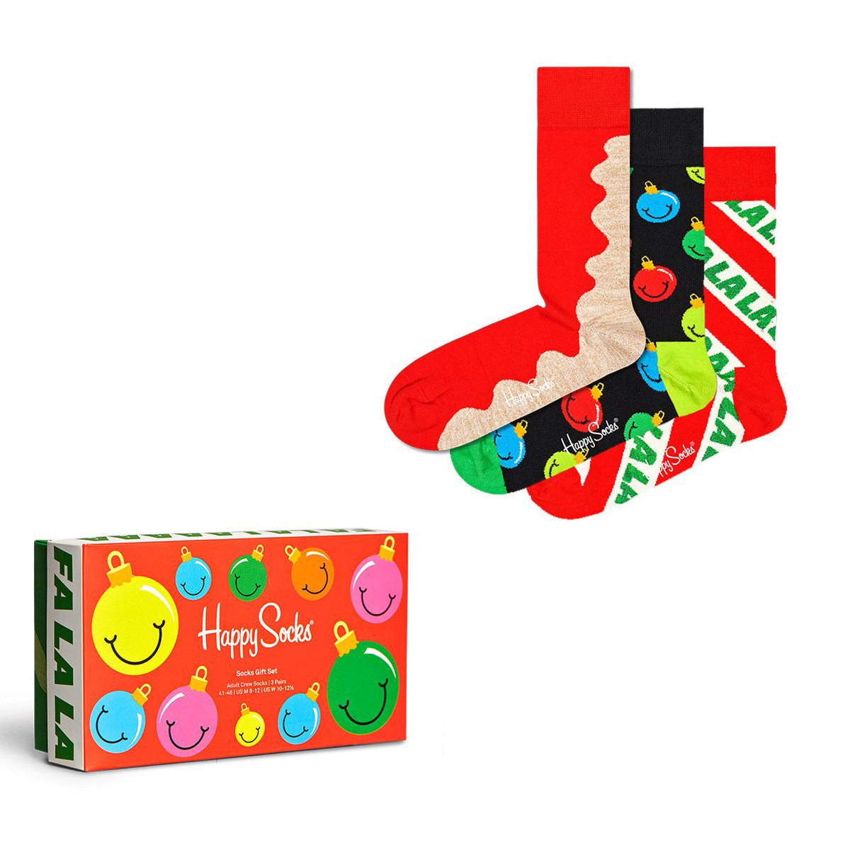 Afbeelding van Happy Socks Time for holiday 3-pack gift box