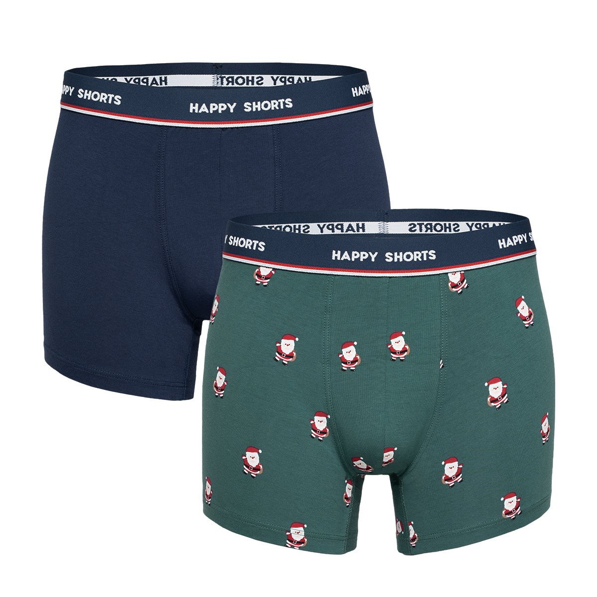 Afbeelding van Happy Shorts 2-pack kerst boxershorts heren nutcracker