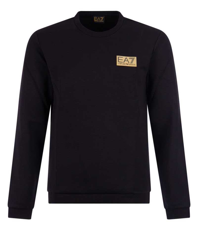 EA7 Trui sweatshirt w23 i zwart
