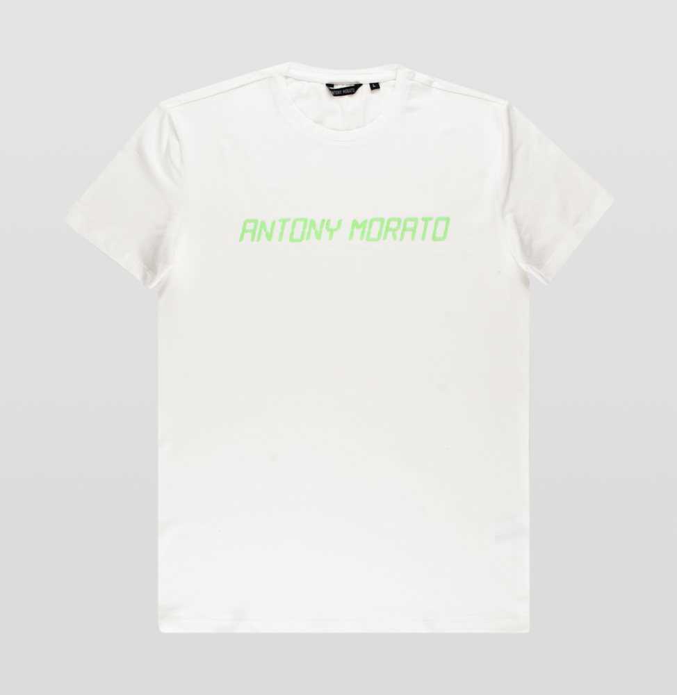 Afbeelding van Antony Morato Polo 21 shirt 3d logo cream