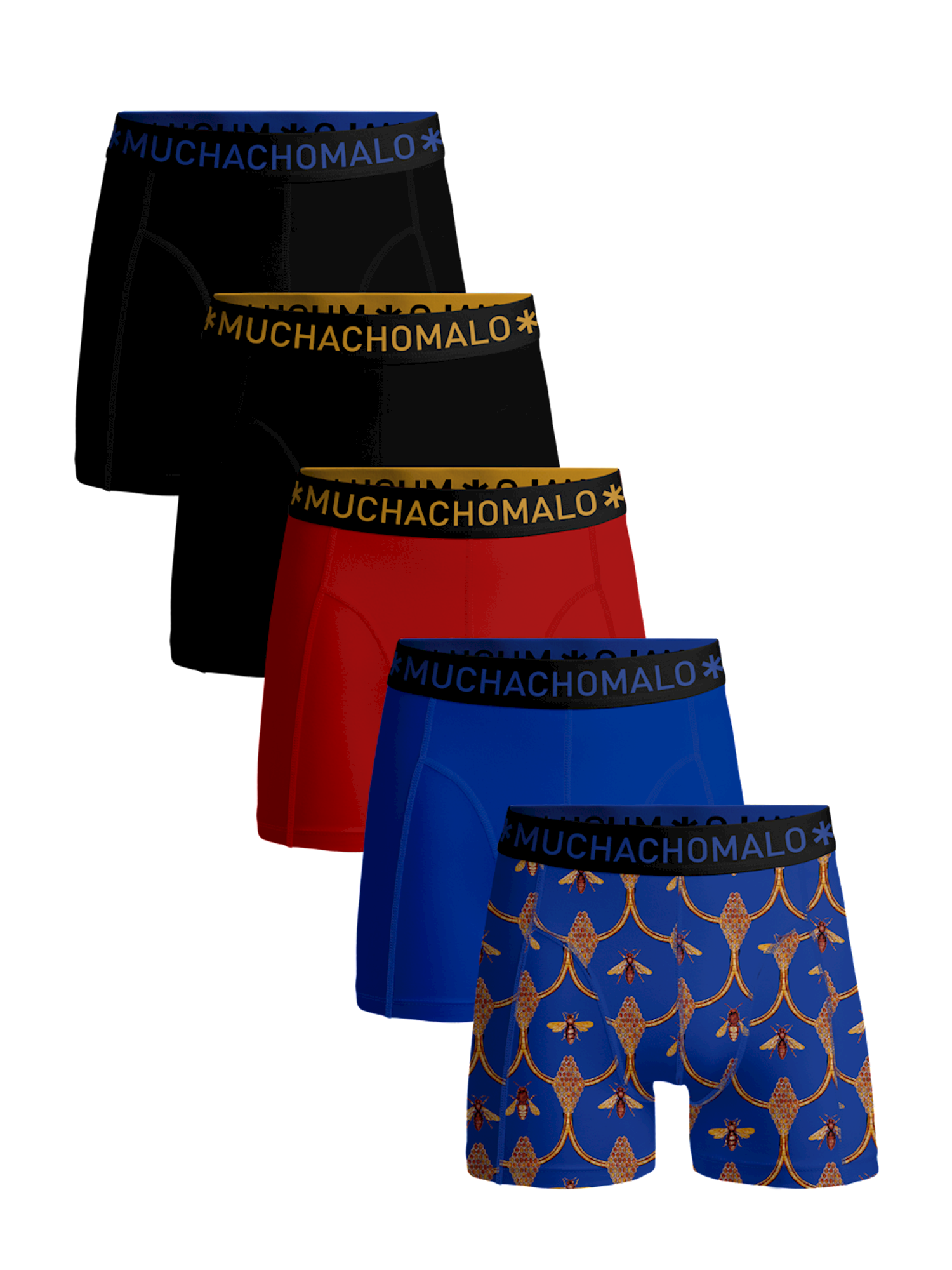 Afbeelding van Muchachomalo Heren 5-pack boxershorts beehive