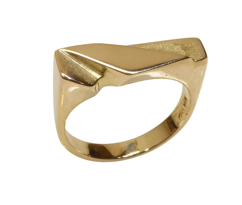 Afbeelding van Christian 14 karaat heren gouden cachet ring