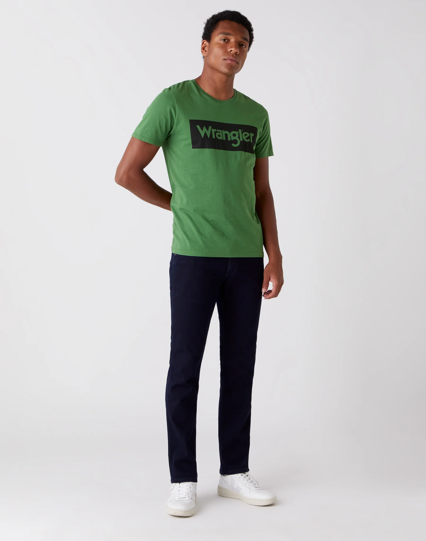 Wrangler Greensboro heren regular-fit jeans black back