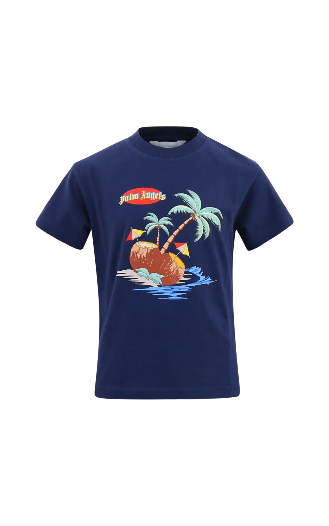 Afbeelding van Palm Angels Kids t-shirt coconut navy blue bro
