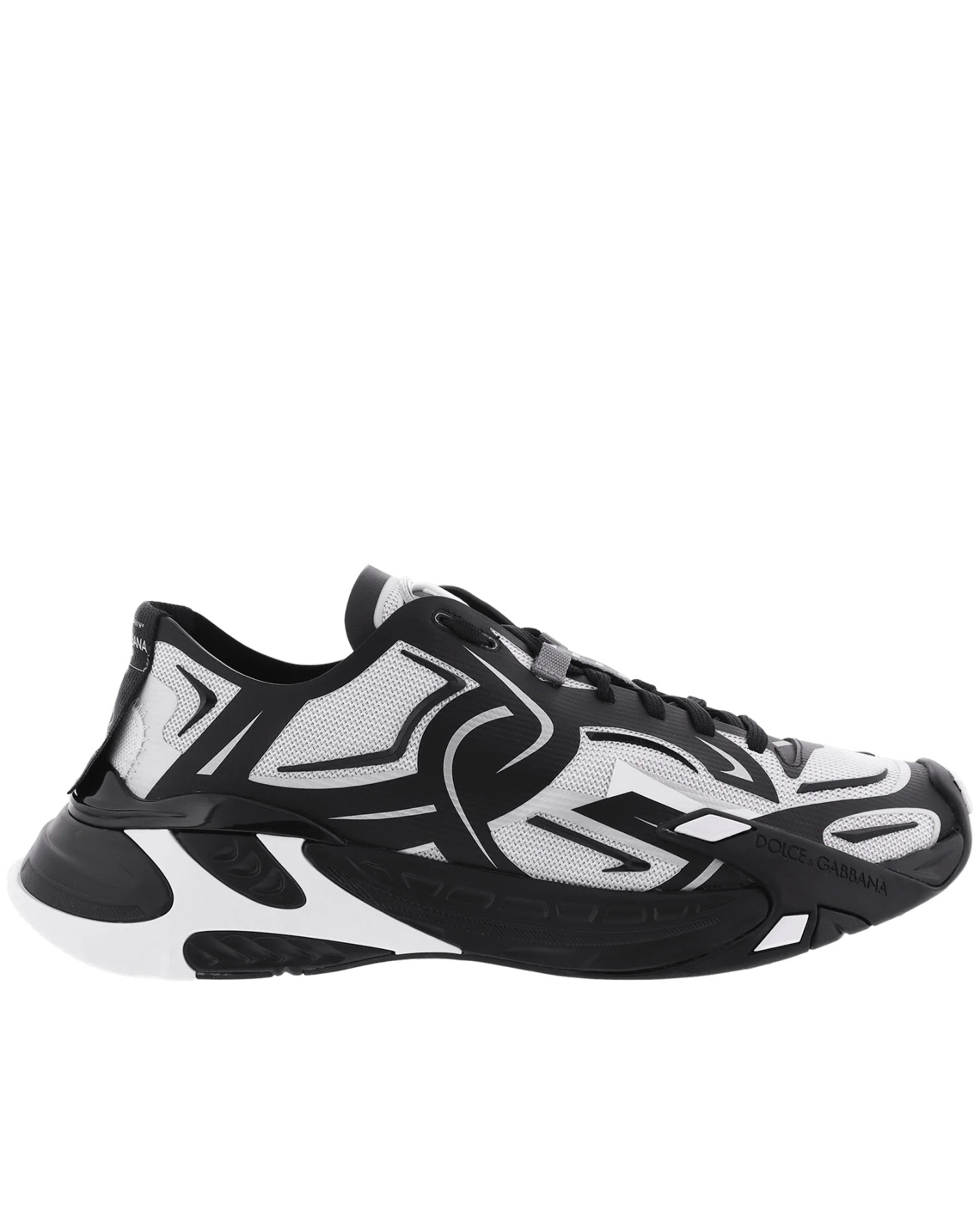 Dolce and Gabbana Heren mesh fast sneakers zwart/