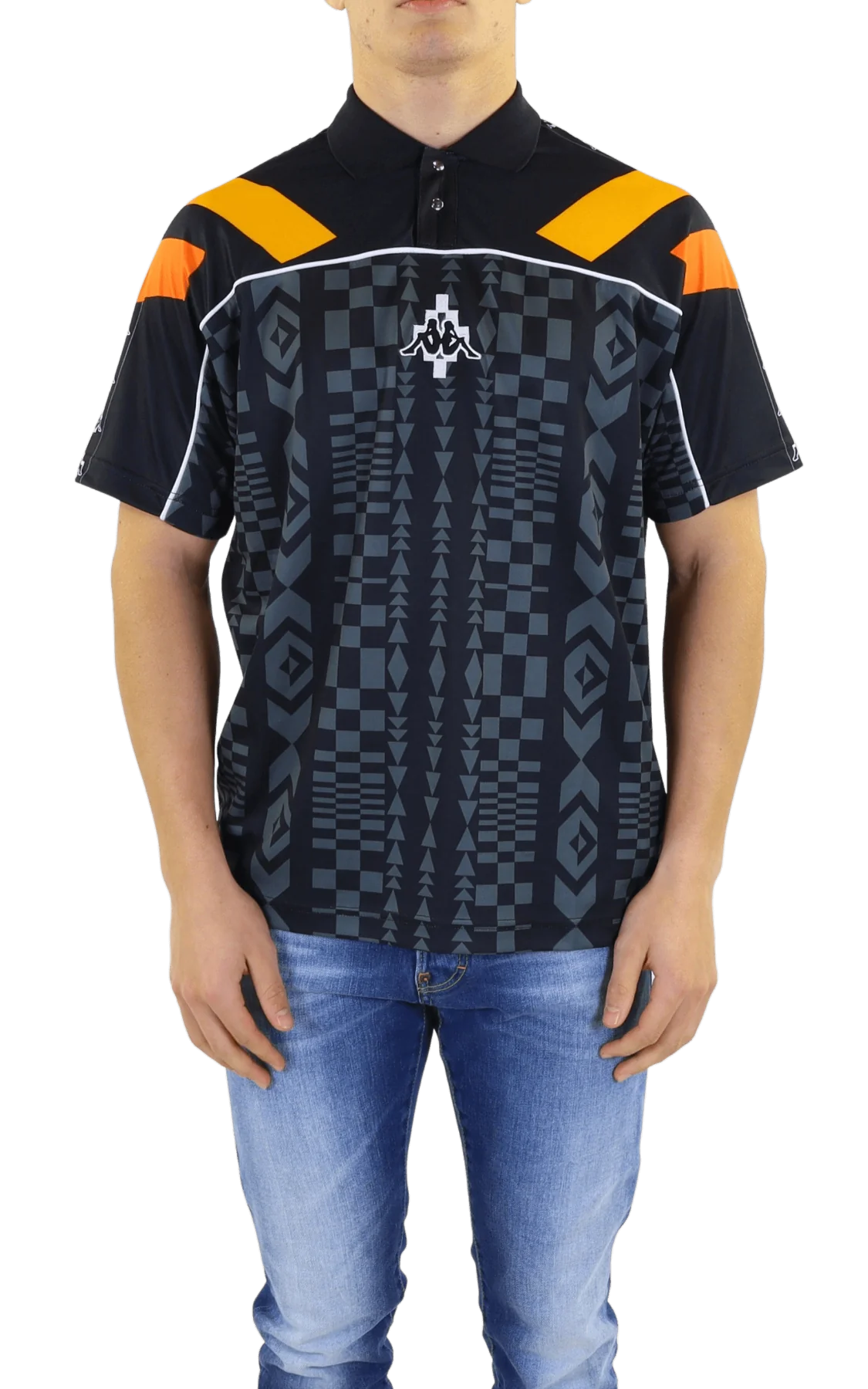 Marcelo Burlon Heren aop folk kappa soccer polo