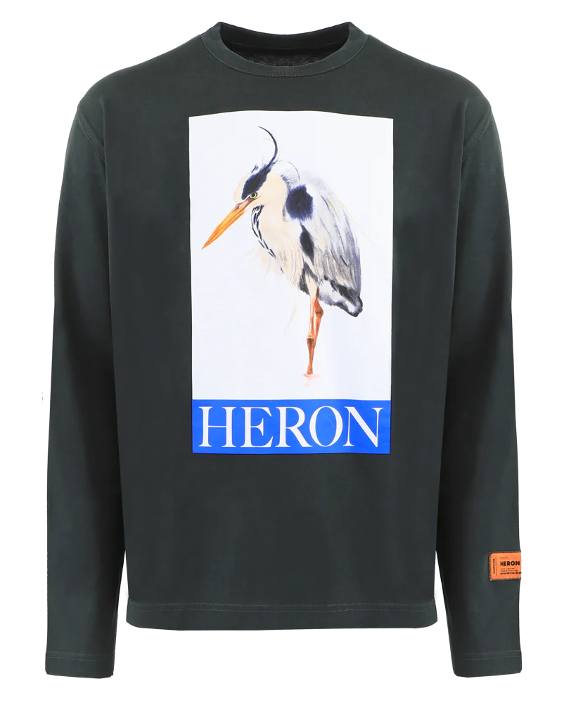 Afbeelding van Heron Preston Heren painted bird longsleeve