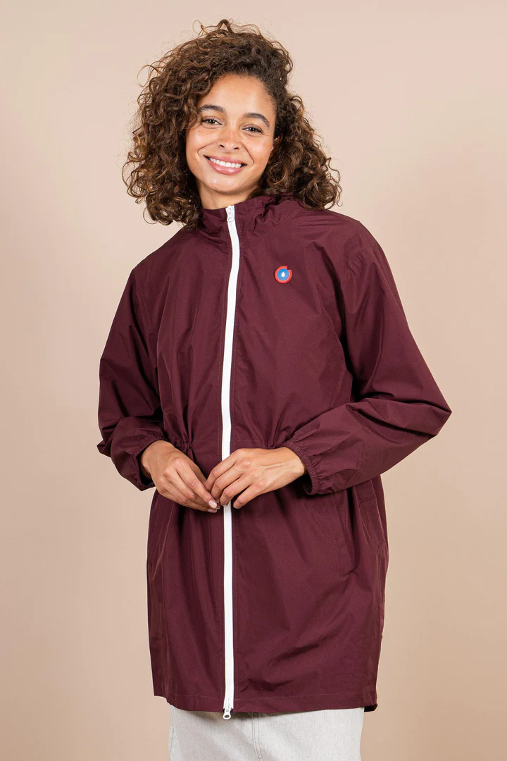 Flotte Bordeauxrode dames regenjas amelot -