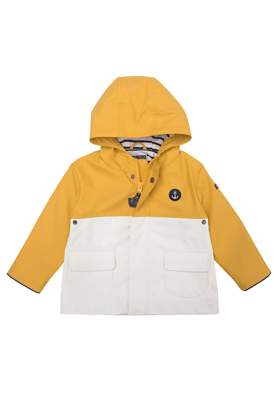 Batela Baby regenjas schoorl -wit -