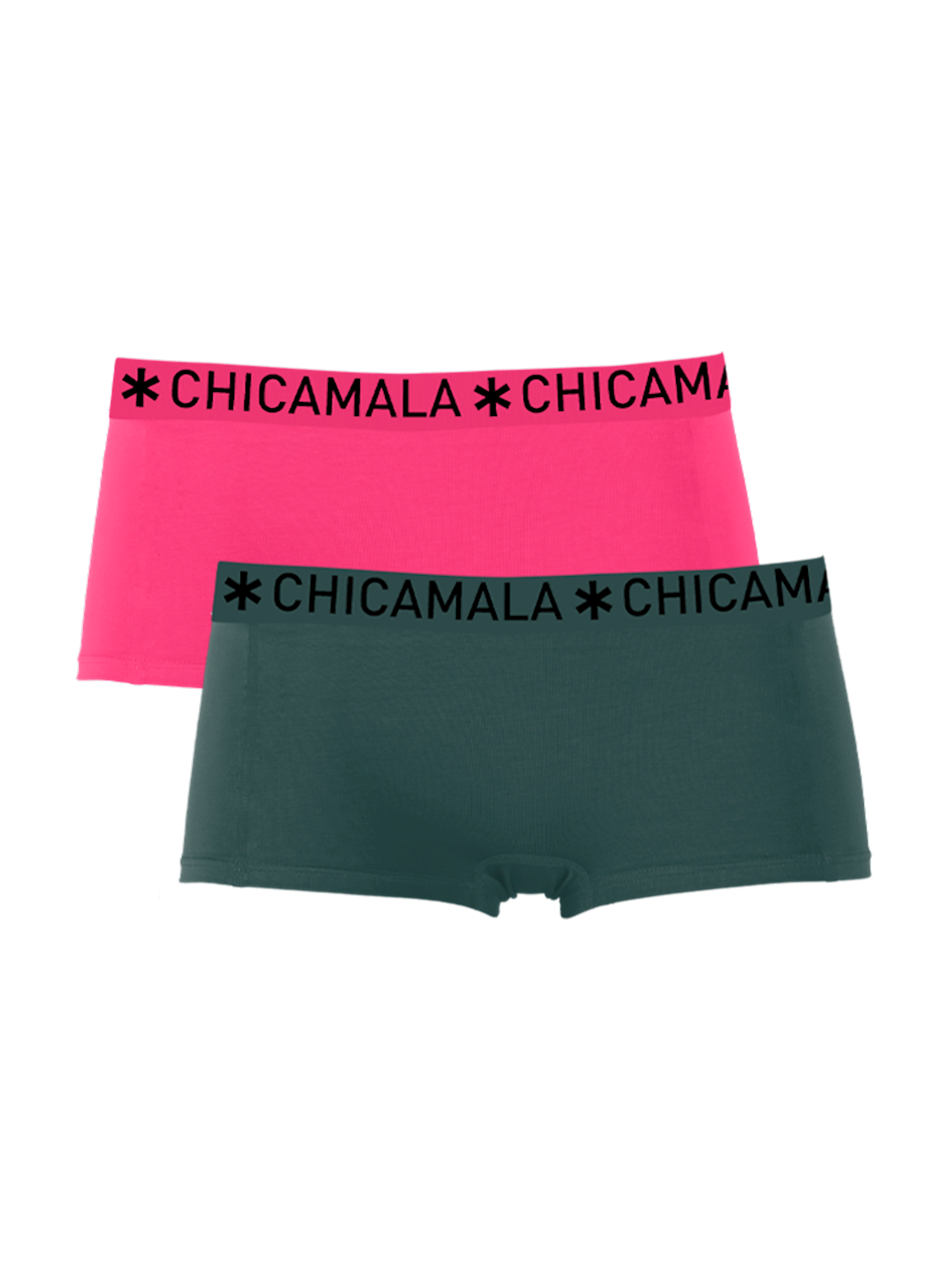 Afbeelding van Muchachomalo Ladies 2-pack boxer shorts solid