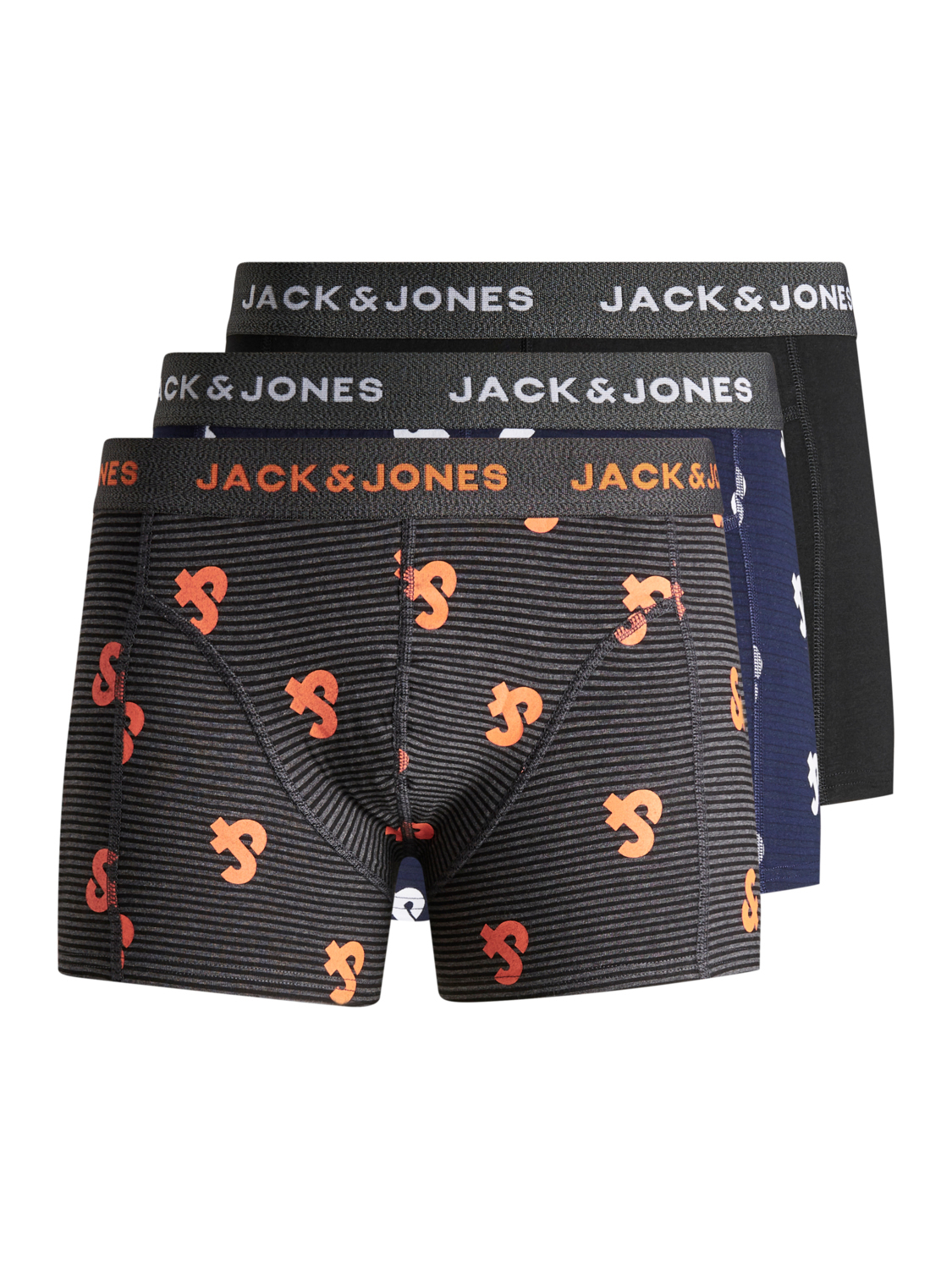 Afbeelding van Jack & Jones Jacstrip logo trunks 3 pack junior