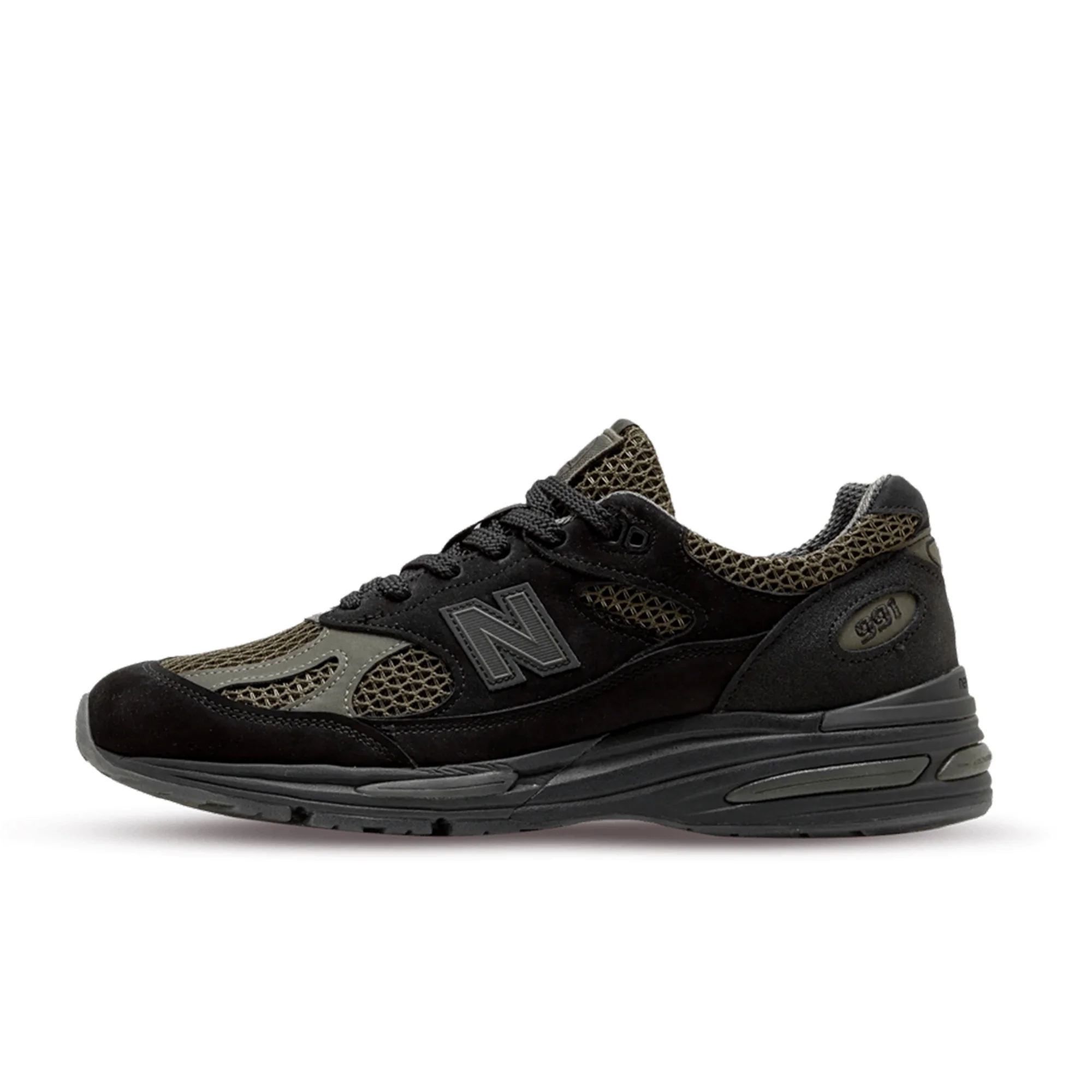 New Balance 991v2 x stone island black olive