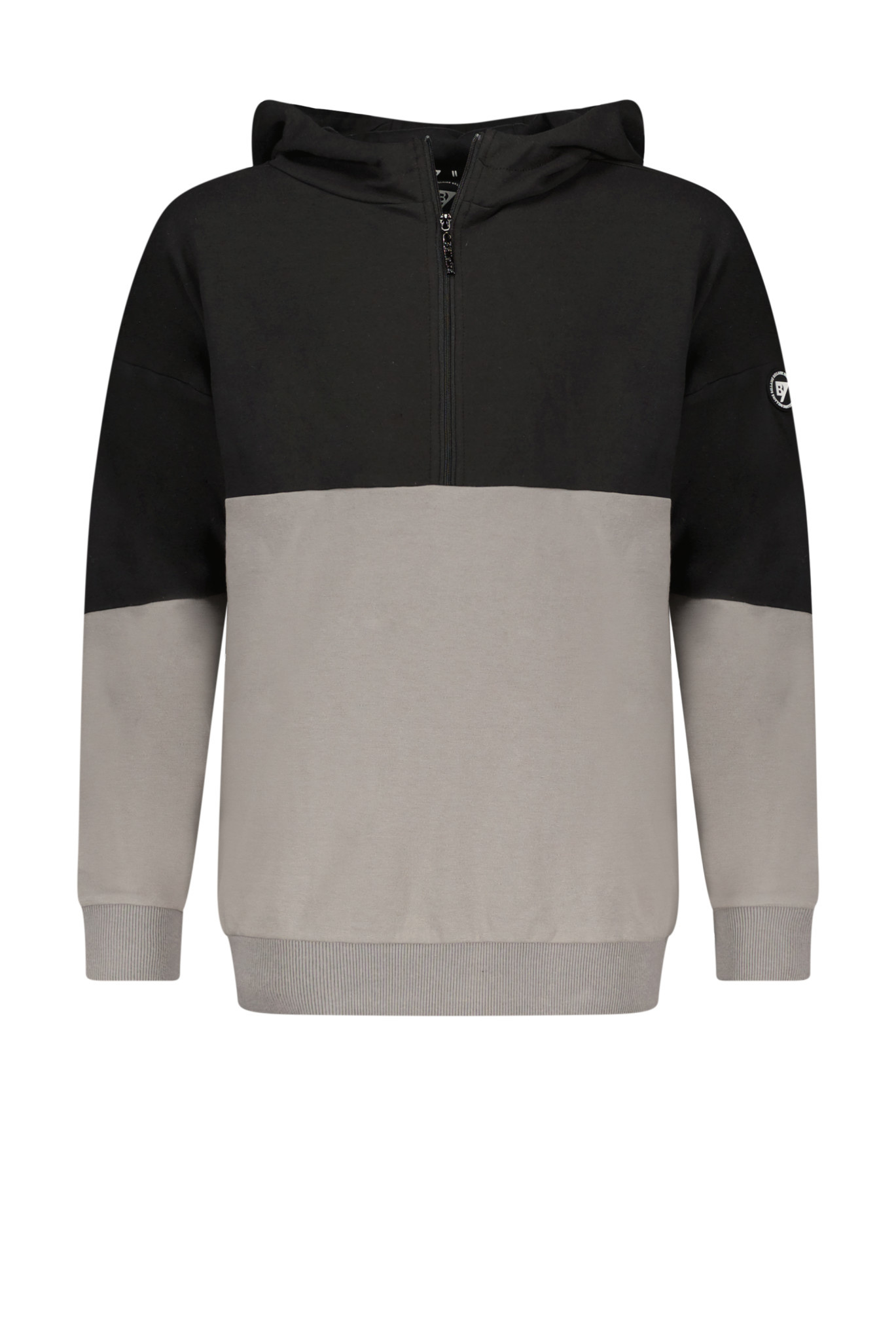 Afbeelding van Bellaire Jongens hoodie met fake pocket colorblock jet