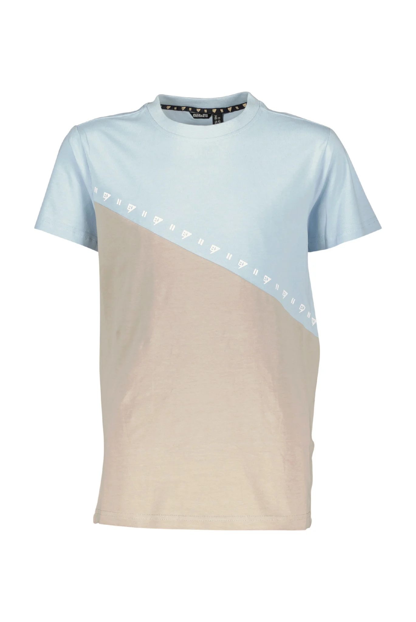 Afbeelding van Bellaire Jongens t-shirt diagonaal colorblock angel falls