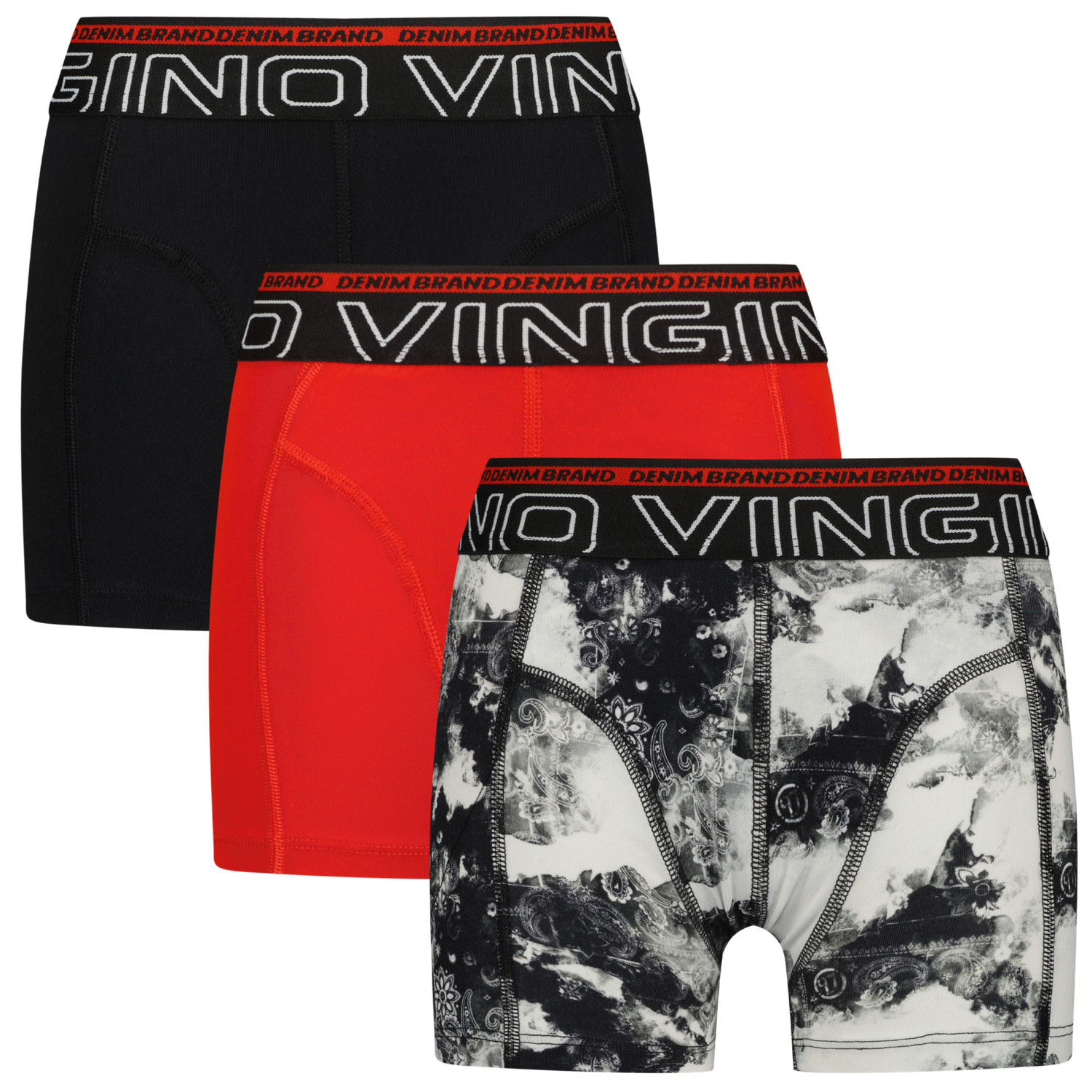 Afbeelding van Vingino Jongens ondergoed 3-pack boxers banda deep