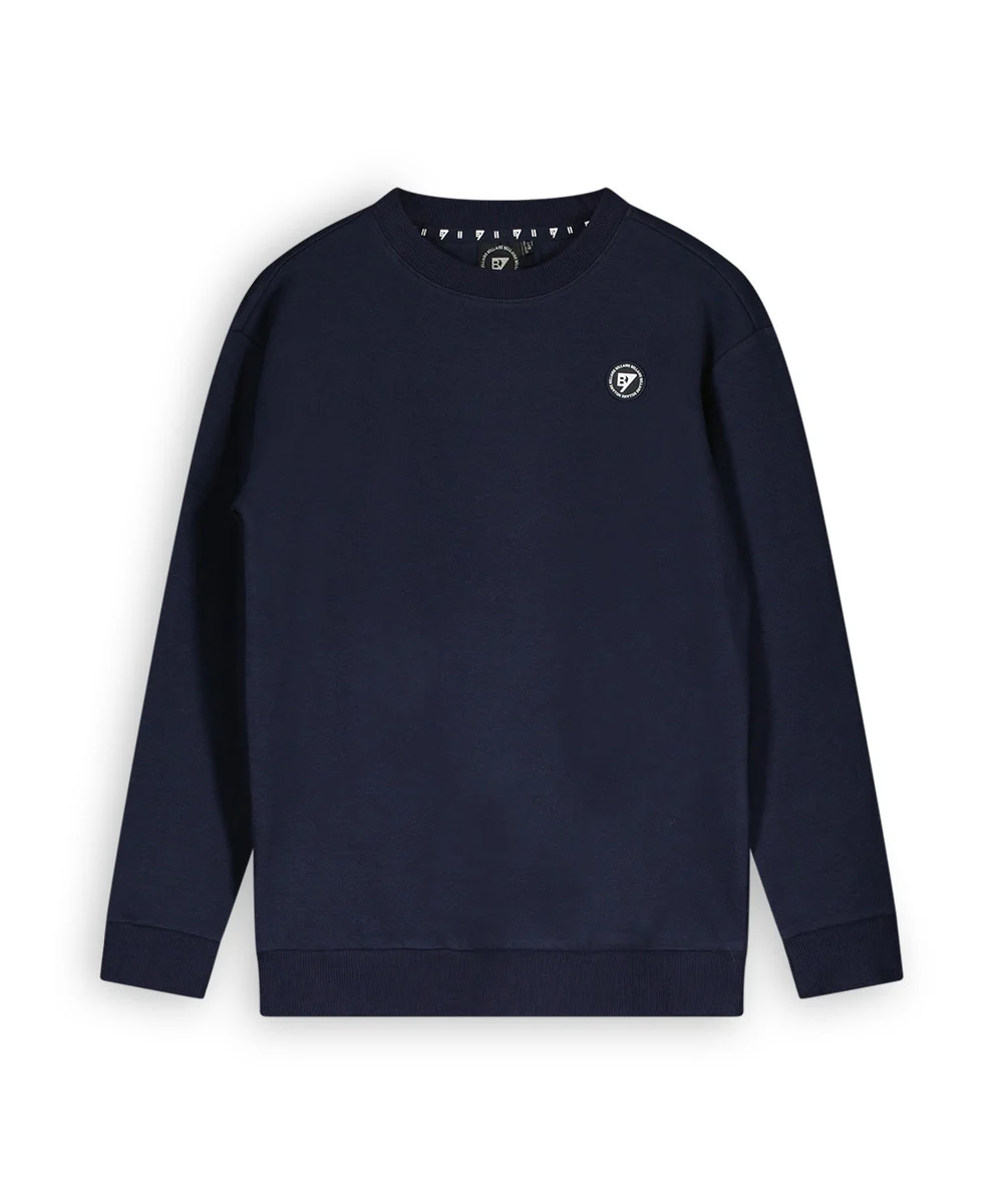 Afbeelding van Bellaire Jongens sweater met klein logo navy blazer