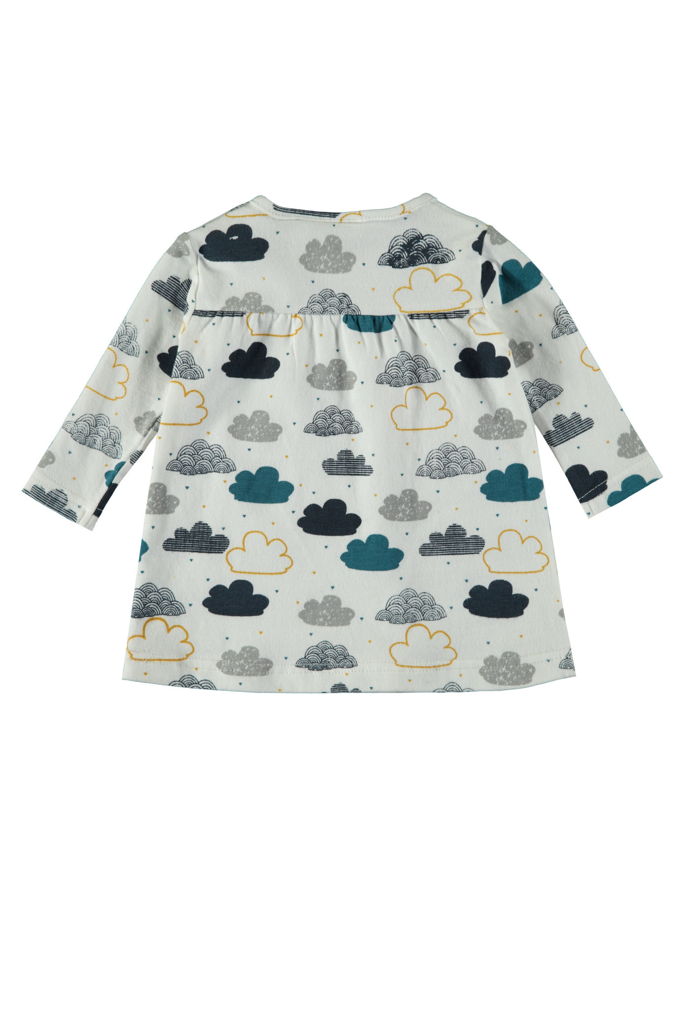 Afbeelding van Bampidano Newborn meisjes jurk anna clouds allover