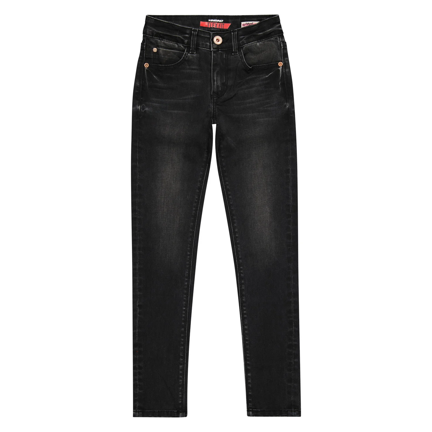 Afbeelding van Vingino Meiden jeans super skinny highwaist betty black vintage