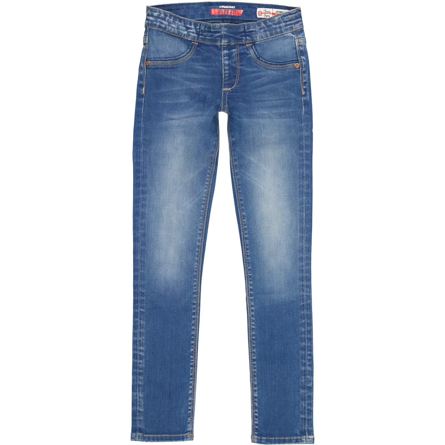 Afbeelding van Vingino Meiden jeans super skinny flex fit bracha mid blue wash