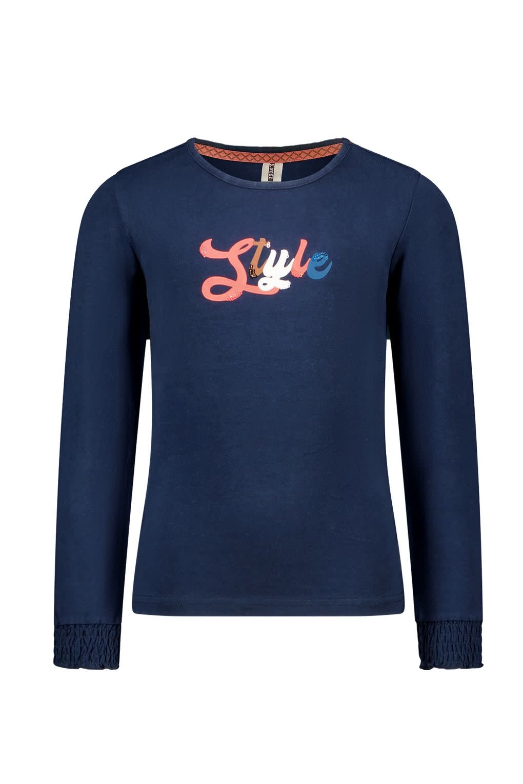 Afbeelding van B.Nosy Meisjes shirt vaya navy