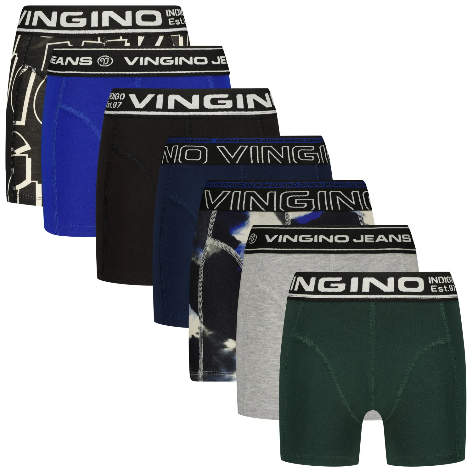Afbeelding van Vingino Jongens ondergoed 7-pack boxers gift