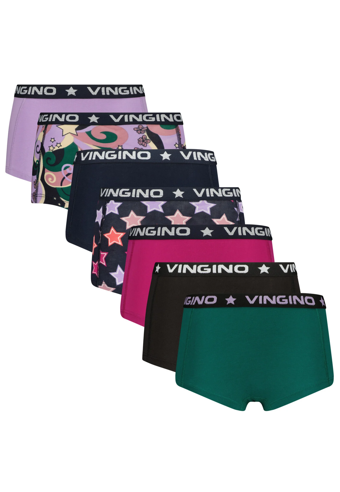 Afbeelding van Vingino Meiden ondergoed 7-pack boxers g234 midnight