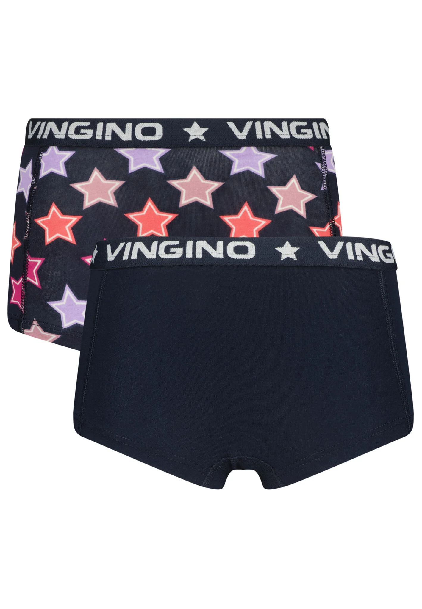 Afbeelding van Vingino Meiden ondergoed 2-pack boxers star midnight