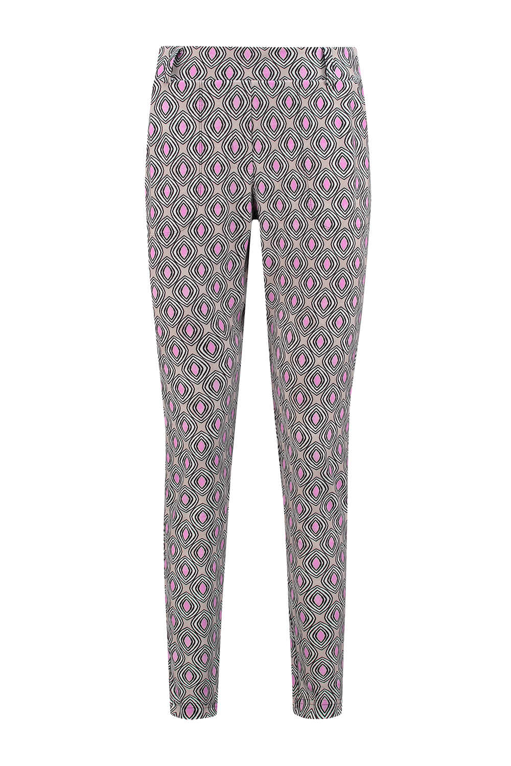 Helena Hart Broek chino print disc 7510 disc pink