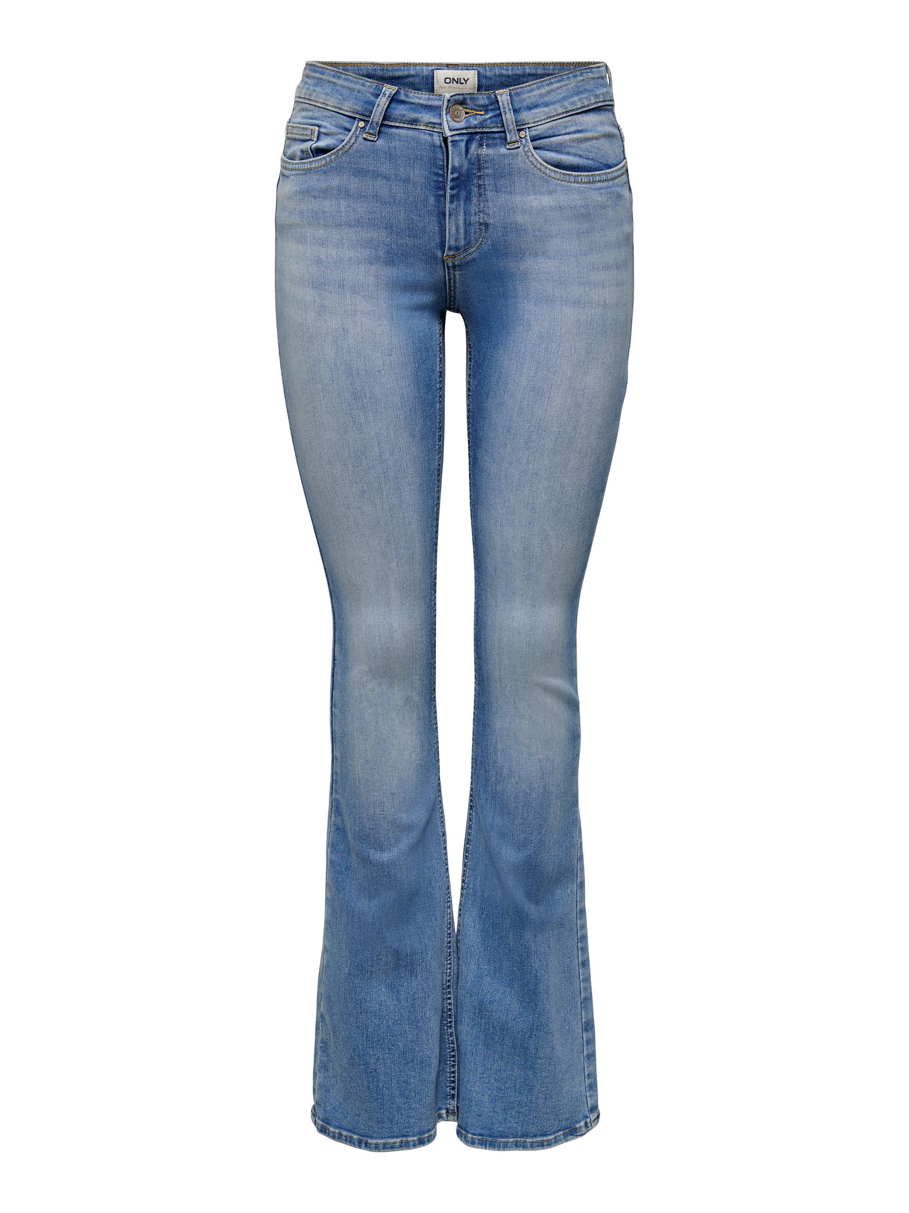 Only onlblush life mid flared dnm tai467 15245444 light blue denim