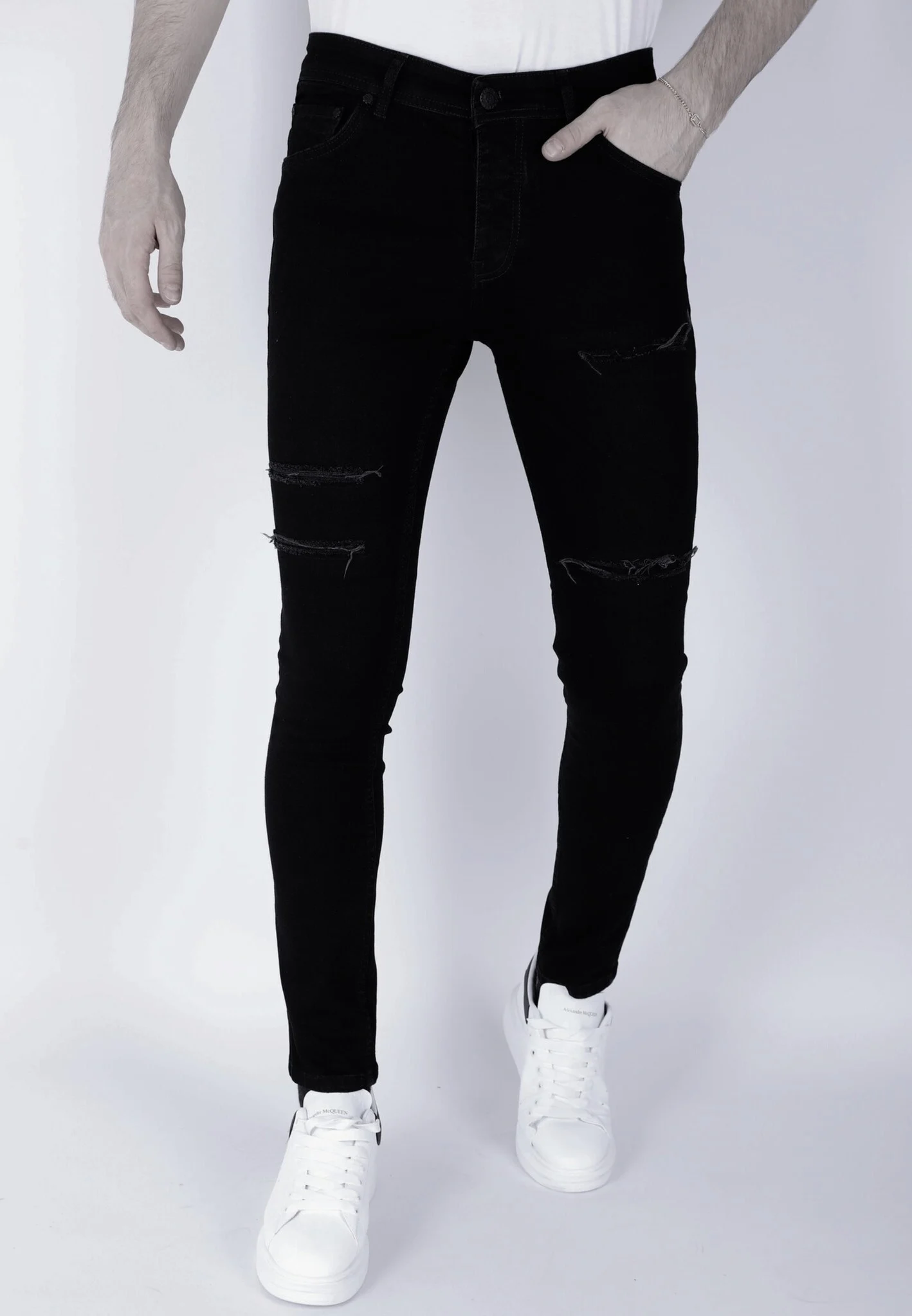 Mario Morato Gescheurde jeans slim fit