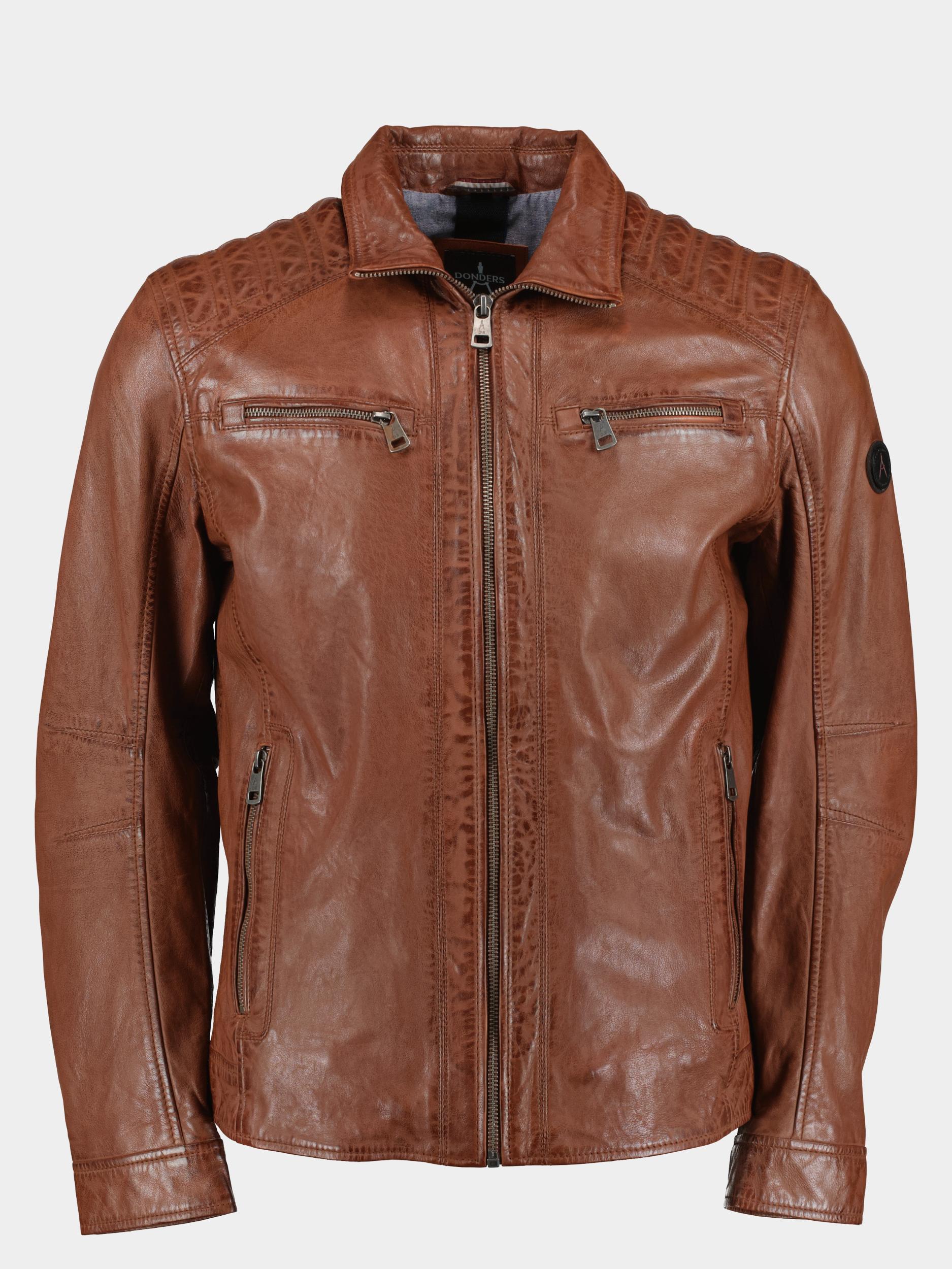 Afbeelding van Donders 1860 Lederen jack leather jacket 52347/451