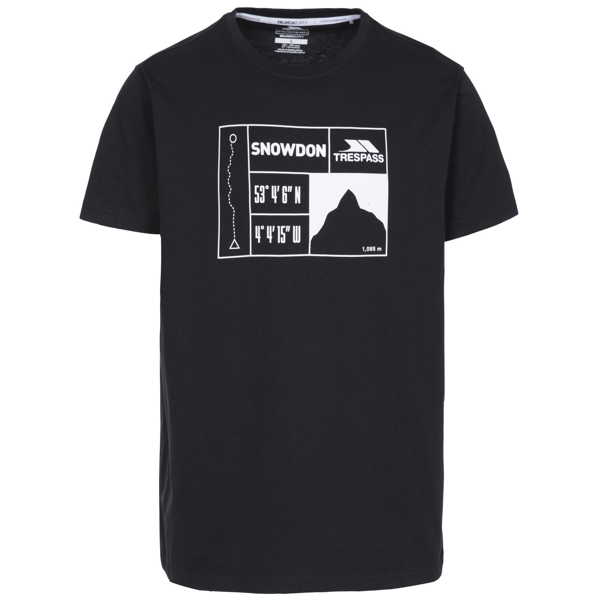 Trespass Heren snowdon t-shirt