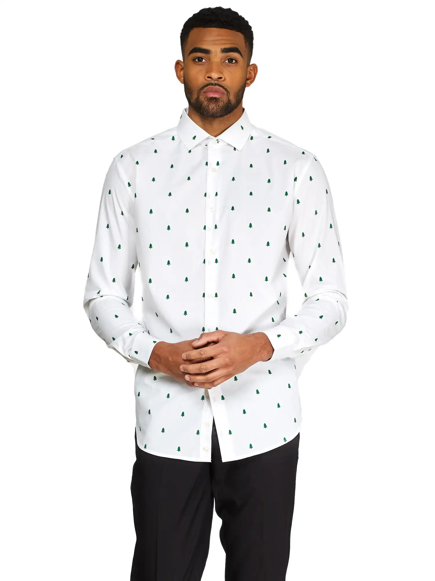 OppoSuits Shirt ls christmas trees