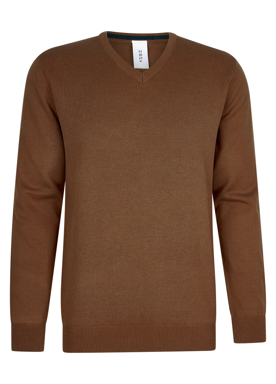 Hønk Katoenen pullover met v-hals