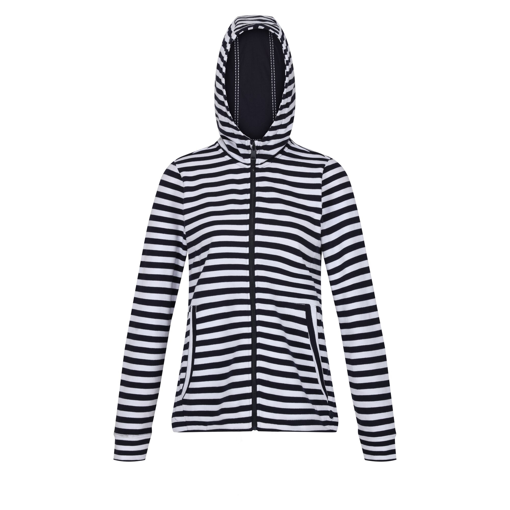 Regatta Dames bayla contrast gestreepte full zip hoodie