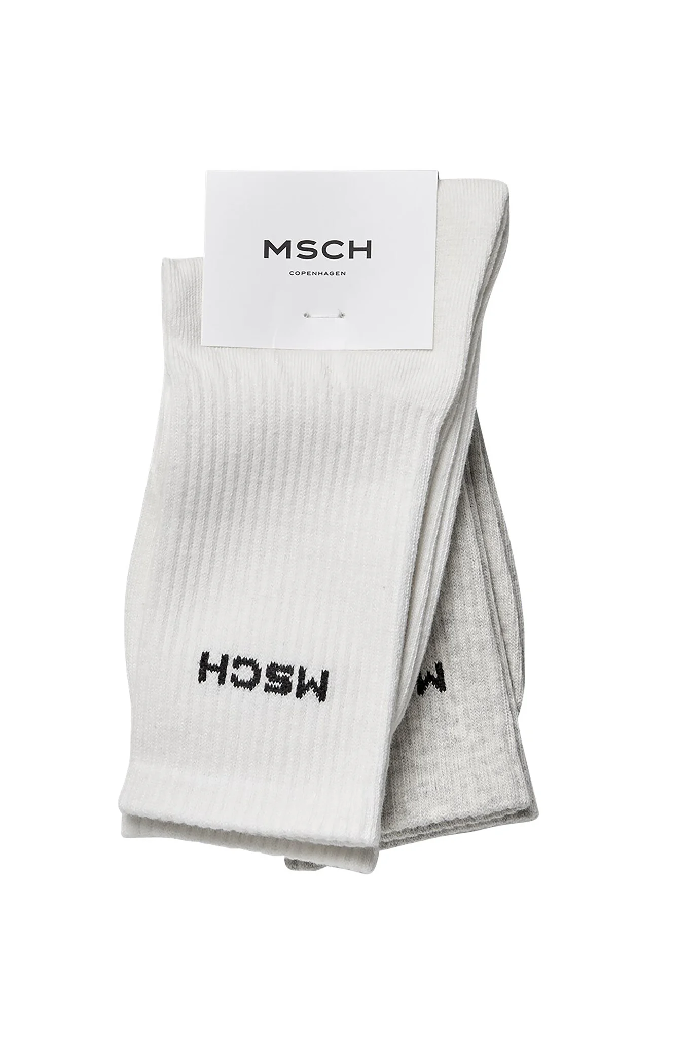 Afbeelding van Moss Copenhagen 18031 mschsporty logo socks