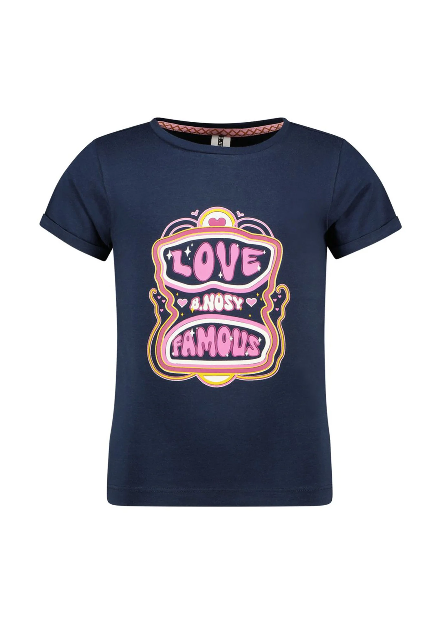 Afbeelding van B.Nosy Meisjes t-shirt felice navy