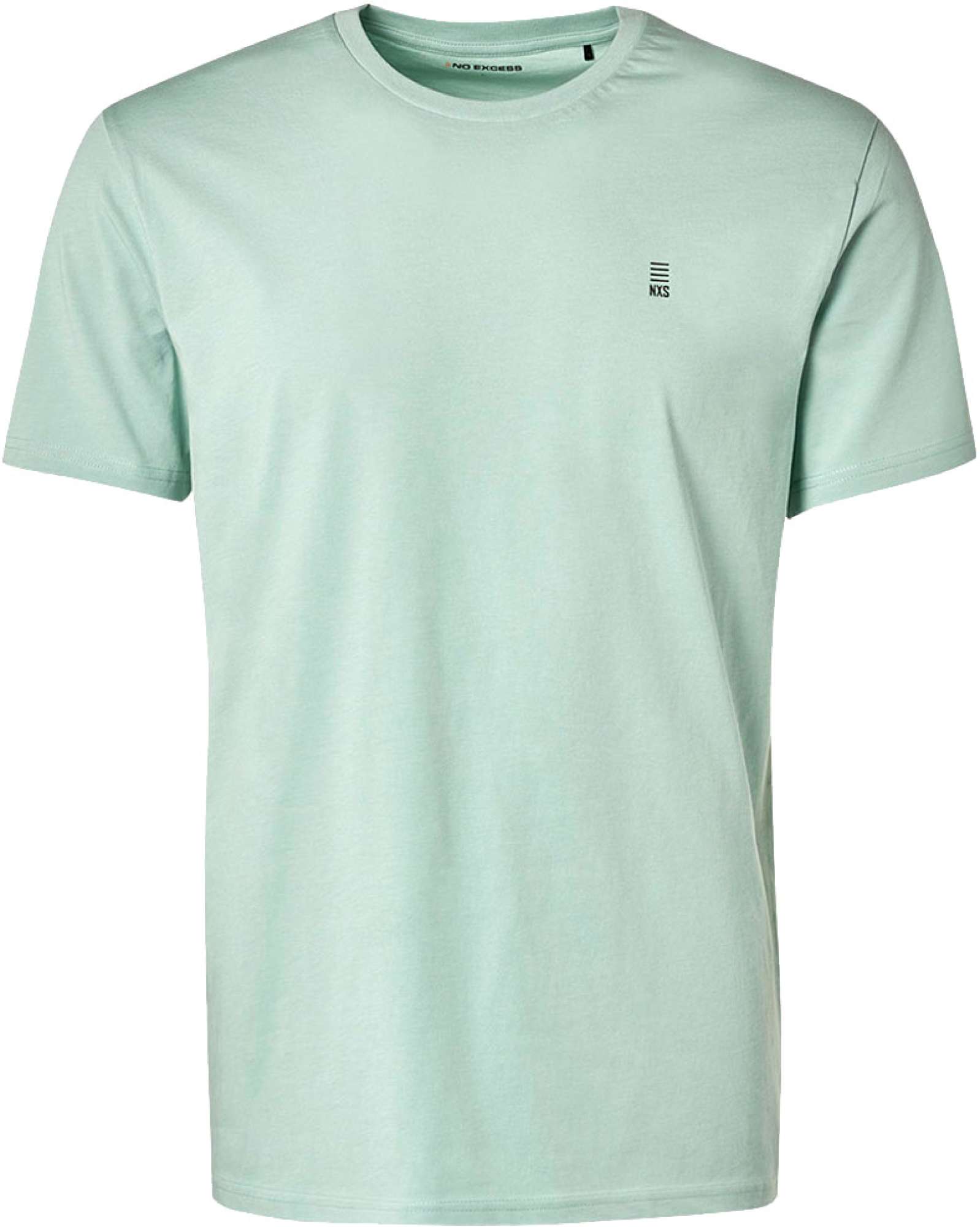 No Excess T-shirt korte mouw ronde hals basic mint