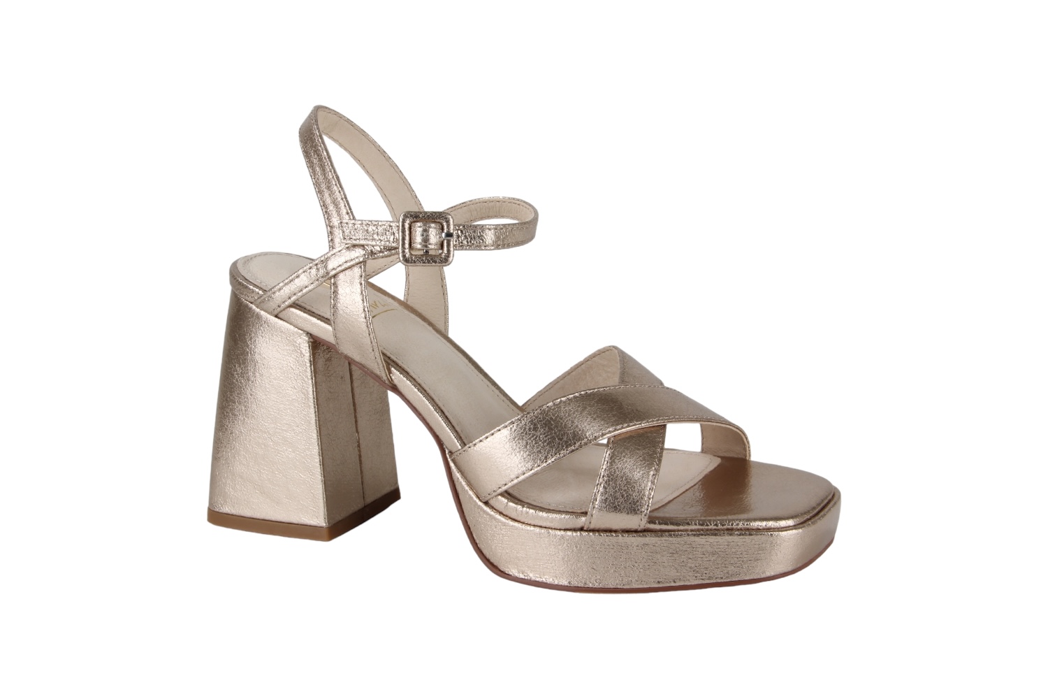 La Strada 2201027-1643 gold dames sandalen gekleed