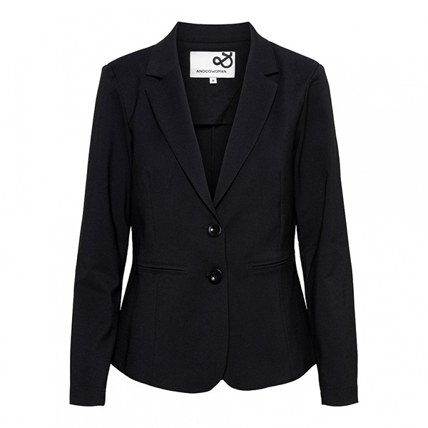 Afbeelding van &Co Woman &co women blazer phileine comfort twill black